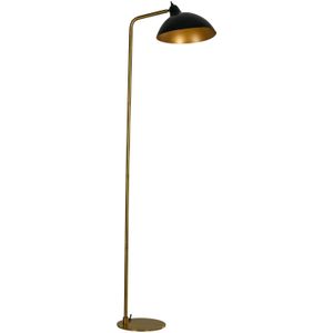 Dyberg Larsen Futura vloerlamp messing/zwart