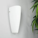 Lindby - wandlamp - 1licht - glas, metaal - H: 30 cm - E27 - opaal-wit, gesatineerd nikkel