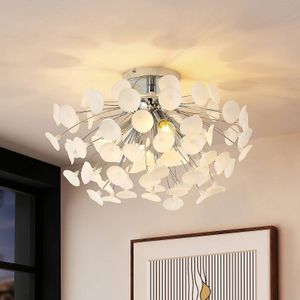 Lindby - plafondlamp - 4 lichts - ijzer, kunststof - H: 34 cm - E14 - chroom, frost