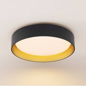 Lindby Gracjan LED plafondlamp CCT zwart goud