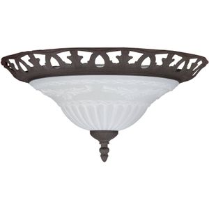 Trio Lighting RUST plafondlamp met antiek design