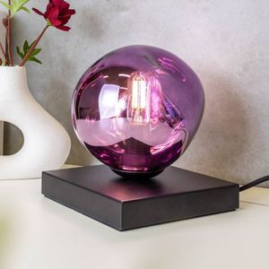 Eco-Light Canopus tafellamp, paars, Ø 15 cm, glas, 1 x E14