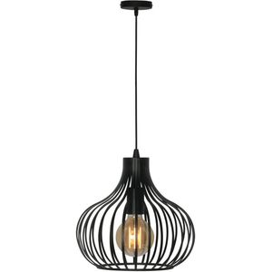 Freelight Aglio hanglamp, Ø 28 cm, zwart, metaal