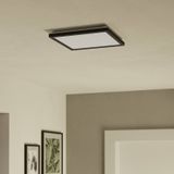 EGLO - Rovito-Z - Smart Home Plafondlamp - Zwart - IP44 - Dimbaar - 29 x 29 cm