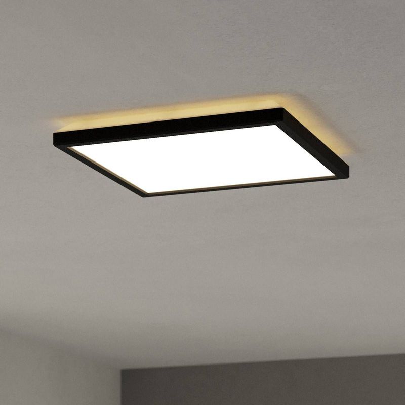 EGLO - Rovito-Z - Smart Home Plafondlamp - Zwart - IP44 - Dimbaar - 29 x 29 cm