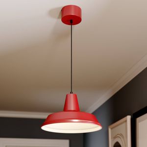 Luminex Hanglamp Class, rood/wit
