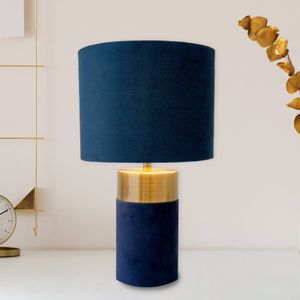 Näve Tafellamp 3189512, kap van textiel, blauw
