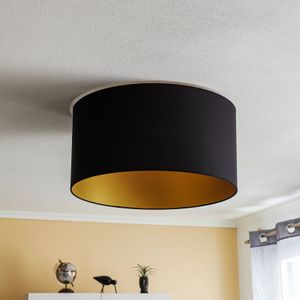 Duolla Plafondlamp Roller Ø60cm, zwart/goud
