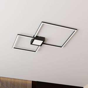 Lindby Duetto LED plafondlamp antraciet 28 W