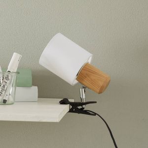 Spot-Light Moderne klemlamp Clampspots met witte kap