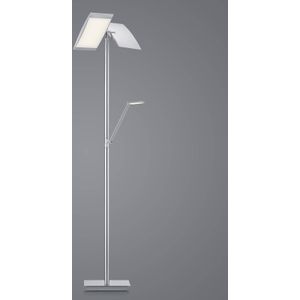 HELL LED vloerlamp Wim 2-lamps leeslamp nikkel/chroom