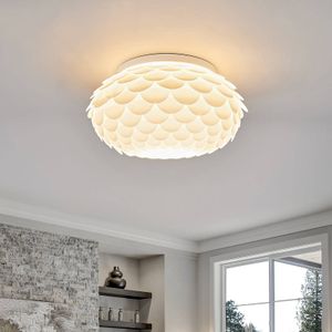 Lindby - plafondlamp - 3 lichts - metaal, kunststof - H: 30 cm - E27 - wit, chroom