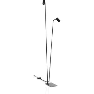 Nowodvorski Lighting Vloerlamp Mono II, 2-lamps, zwart