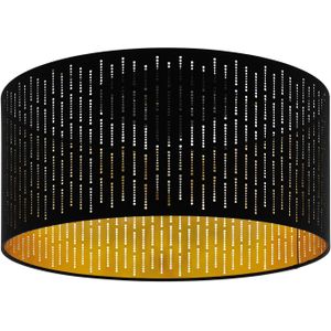 EGLO Plafondlamp Varillas in zwart/goud
