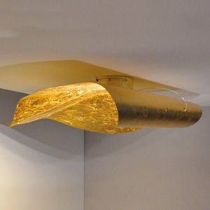Knikerboker Handgemaakte led wandlamp Non So 75 cm, goud