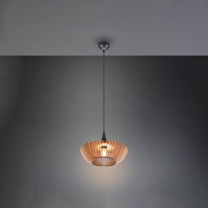 Trio Lighting Hanglamp Colino van houtlamellen, hout licht