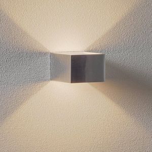 SLV Logs In LED wandlamp 10 cm aluminium/wit