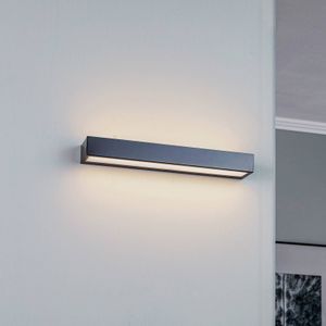 MCJ LED wandlamp Mera, breedte 40cm, zwart, 3000K