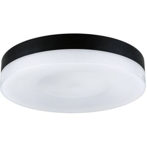 Paulmann Amalie Plafonniere - zwart - wit - rond - 3StepDim - LED