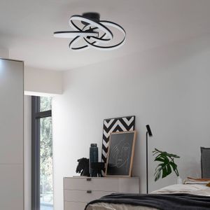 Schöner Wohnen LED plafondlamp Loop CCT zwart