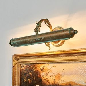 Lindby - Wandlamp - 2 lichts - metaal - H: 17 cm - E14 - kopergroen