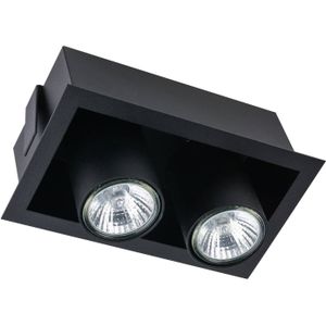 Nowodvorski Lighting Inbouwspot Eye Mod II, 2-lamps, zwart