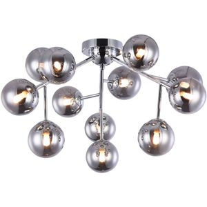 Maytoni Plafondlamp Dallas met 12 glasbollen, chroom