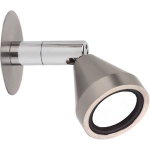 Busch LED wandlamp Mini, draaibaar, nikkel, 3.000K