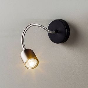 Eko-Light Wandlamp Maxi met flexibele arm, zwart
