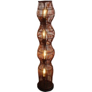 Eco-Light Bamboe vloerlamp, bruin