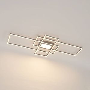 Lindby Caitlin LED plafondlamp, nikkel