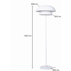 Lucande Kellina vloerlamp in wit