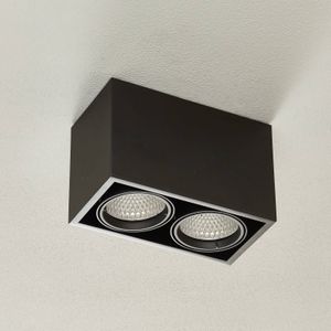 Arcchio Cirdan LED plafondlamp, 2-lamps, zwart