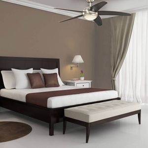 Westinghouse Bendan ventilator met vleugels wenge Bendan, dimbaar, hout donker, Woon-/ Eetkamer, Hout, Modern