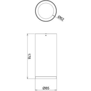 Deko-Light LED opbouwdownlight Lucea 20 W wit