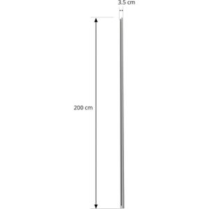 Lindby Linaro stroomrail, 2 m, wit, 1-fase railsysteem