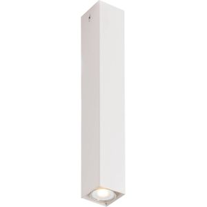 Eco-Light Fluke downlight, hoekig Form, hoogte 40 cm, wit