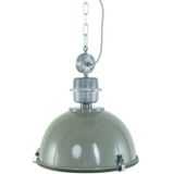 Steinhauer Bikkel - olijfgroene industriële hanglamp