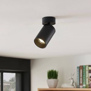 Arcchio spot Brinja, set van 3, zwart, rond, Ø 6cm, GU10 Brinja Arcchio, dimbaar, zwart, Hal, Aluminium, Modern, buitenspot