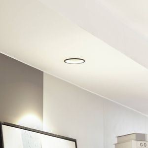 Arcchio LED downlight Niria, zwart, 3.000K Niria Arcchio, dimbaar, zwart, Woon-/ Eetkamer, Aluminium, Modern, inbouwspot