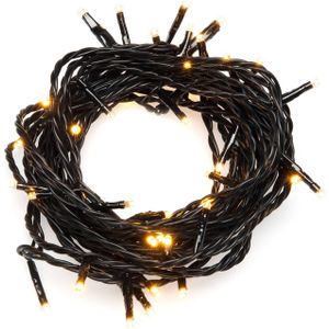Konstsmide Christmas LED lichtketting buiten 200-lamps zwart/warmwit