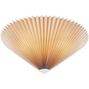 Markslöjd Plisado plafondlamp, beige, Ø 50 cm