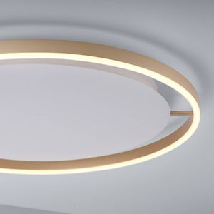 JUST LIGHT. LED plafondlamp Ritus, Ø 58,5cm, mat messing