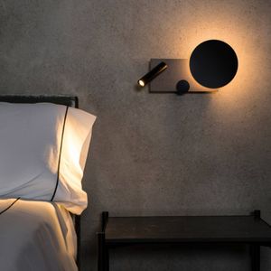 FARO BARCELONA LED wandlamp Klee, grijs, rechter variant