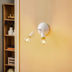Lamkur Fassungs-wandlamp Go, 2-lamps, wit