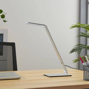 Lucande - LED bureaulamp- met dimmer - 1licht - aluminium - H: 41 cm - aluminium - Inclusief lichtbron