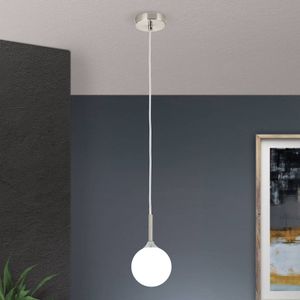 ORION Hanglamp Snowwhite, 1-lamp, nikkel