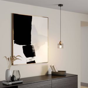HELAM Edison hanglamp in zwart/koper, 1-lamp