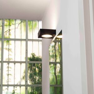 NEMO Fix LED wandlamp Up/Down Triac zwart