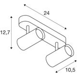 Noblo® - Plafondlamp - 2-Lamps - Dimbaar - LED - Warmwit Licht